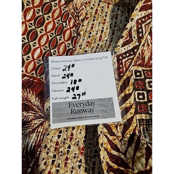 Alfred Dunner Jacket – Reversible Cotton Open Front Patchwork Blazer XL Vintage - Picture 7 of 8